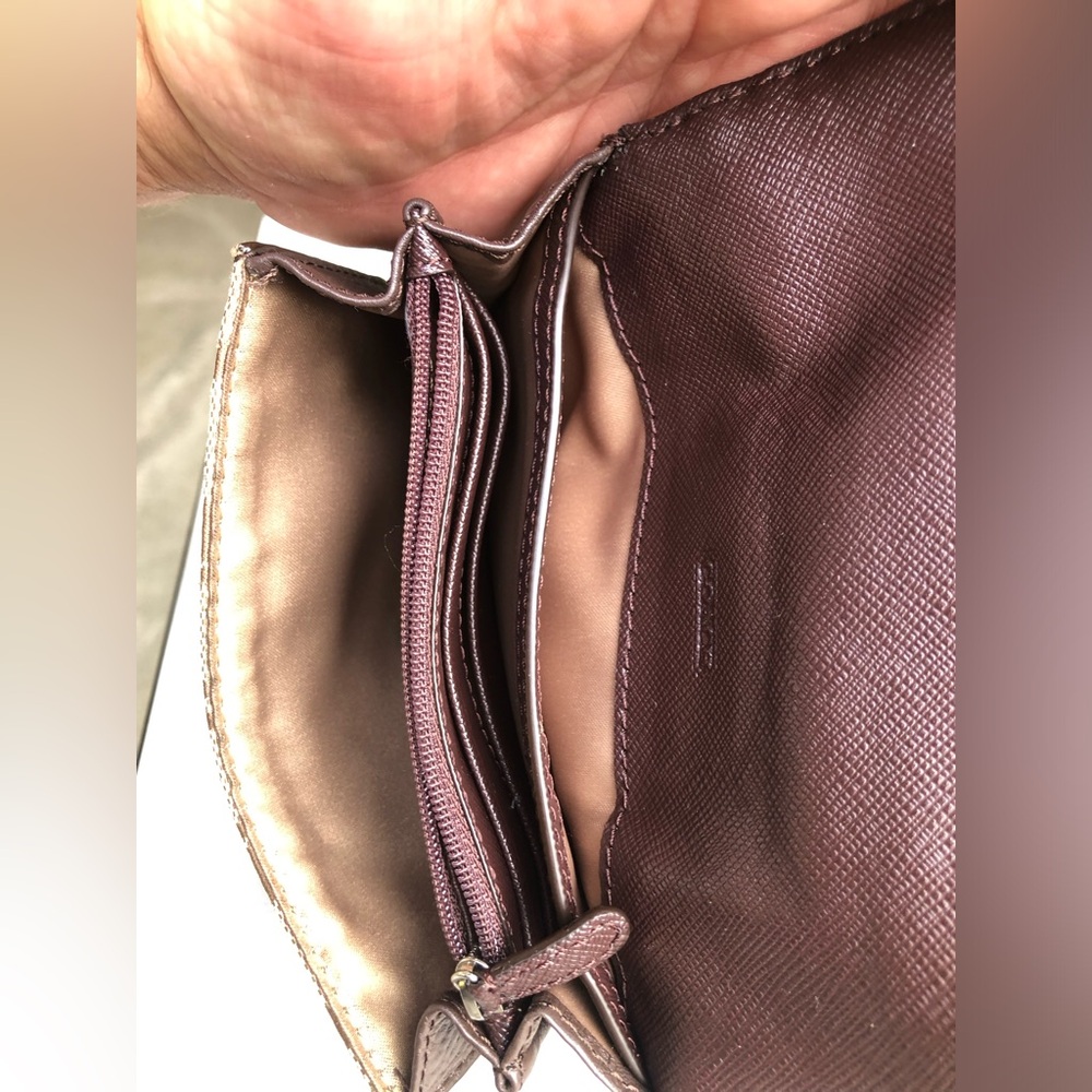 Coach Avery Signature Mini Signature canvas in khaki/brown Crossbody - Picture 14 of 15